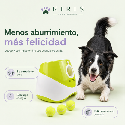 Lanzador de Pelotas Automático Perros