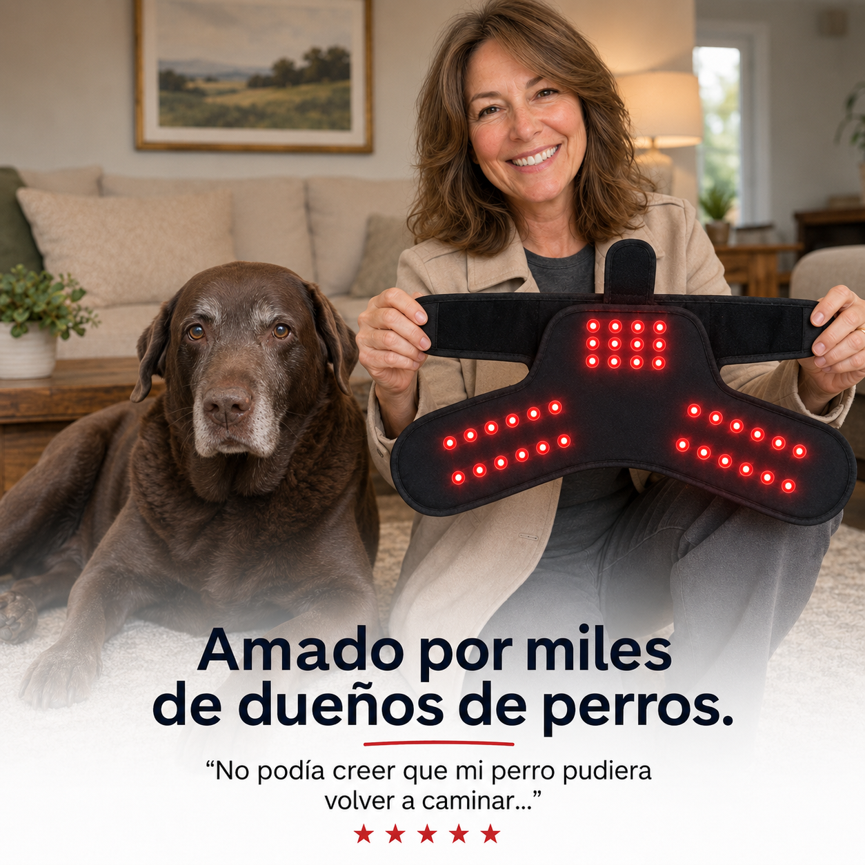 Kiris Dog™ Soporte Terapia de Luz Roja