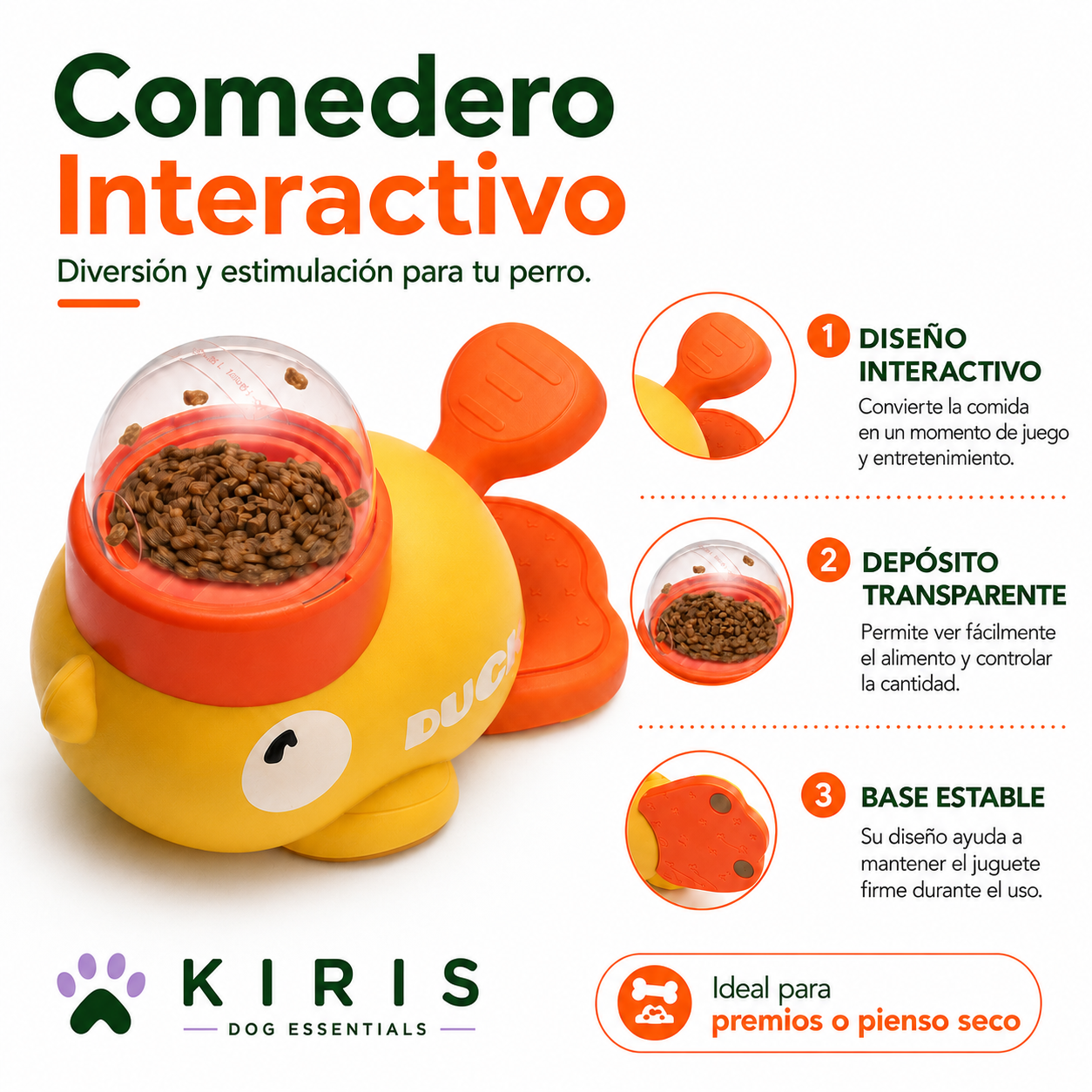 Comedero Interactivo para Perros Kiris™